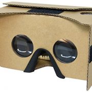 Google Cardboard Kit V2 por MINKANAK Gran Lente Gafas De Realidad Virtual 3D De Cartón Con La Correa Para La Cabeza Nariz Almohadilla y NFC, Compatible Con 3-6inch Pantalla Smartphone De Apple y Android