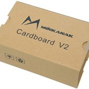 Google Cardboard Kit V2 por MINKANAK Gran Lente Gafas De Realidad Virtual 3D De Cartón Con La Correa Para La Cabeza Nariz Almohadilla y NFC, Compatible Con 3-6inch Pantalla Smartphone De Apple y Android