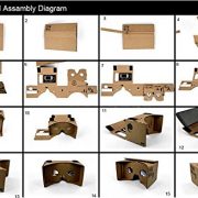 Visor Gafas 3D de Cartón Realidad Virtual DIY 3D VR Cardboard Google para Smartphones de 4,2″ a 5″